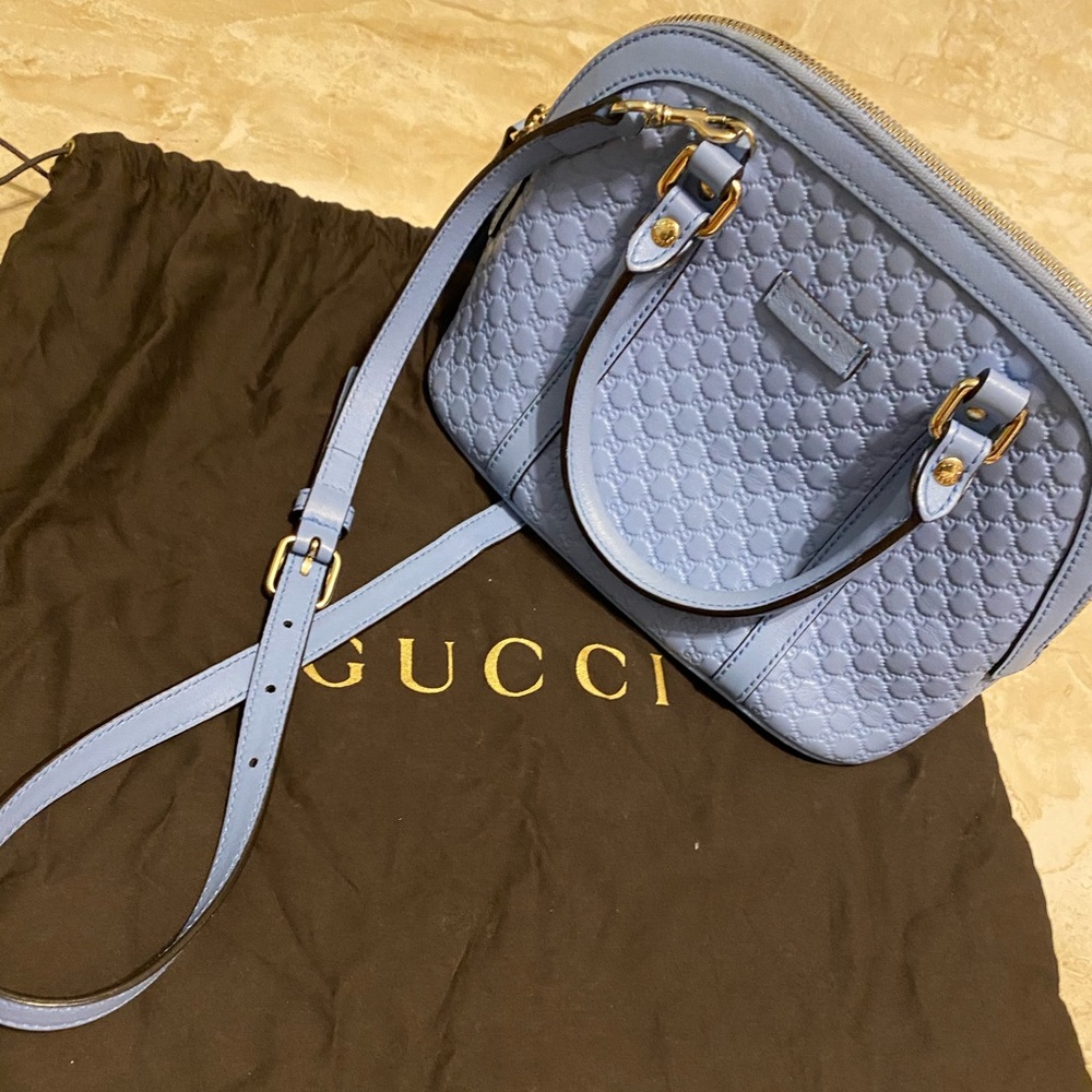Authentic Blue Gucci handbag